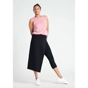 Betabrand The Sassiest Pants Size Small Petite Black‎ Skirt Overlay Ponte